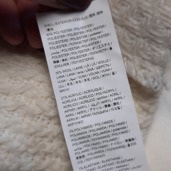 Desigual new Pakaian jadi wanita ivory coat jacket - Picture 14 of 15